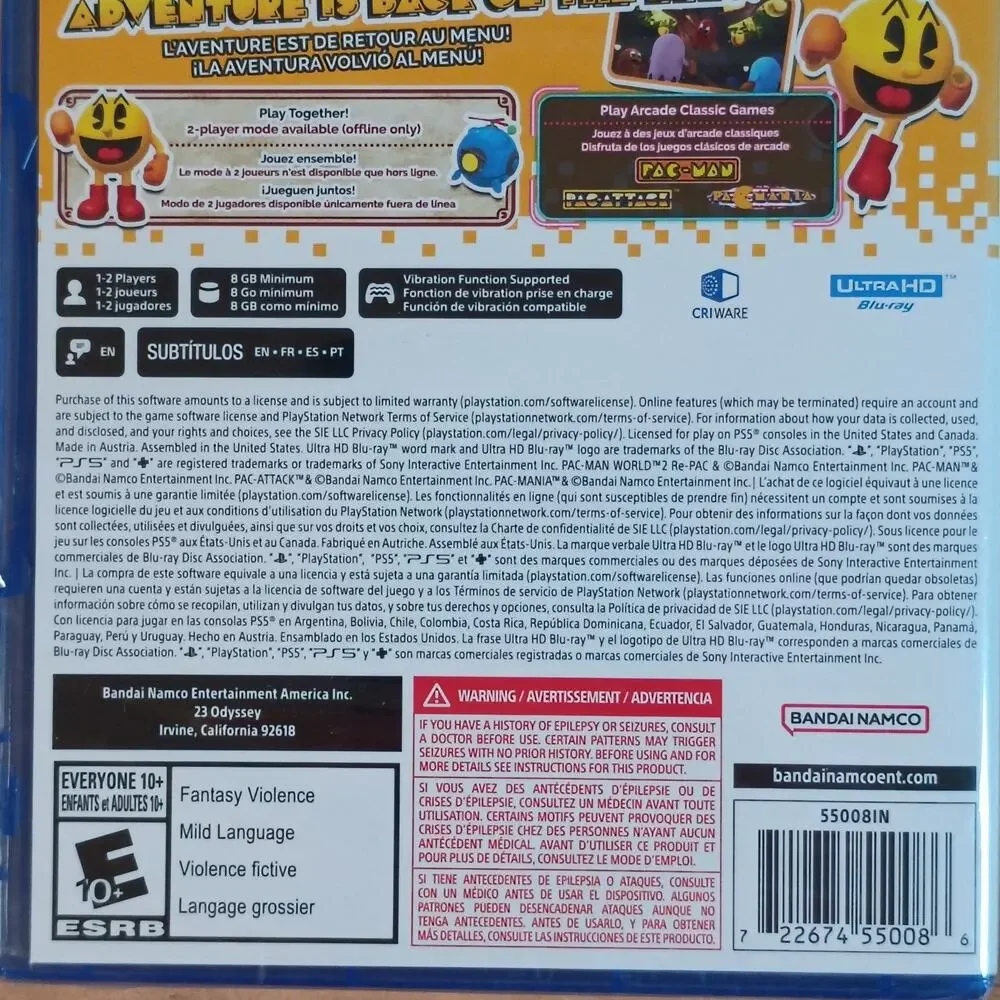 Pac-Man World Re-Pac 2 (PlayStation 5) Brand New